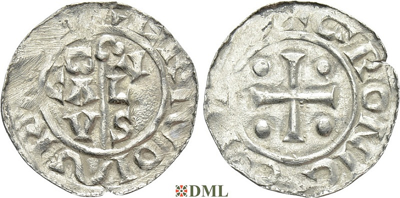 Денарий, Германия, Нижняя Лотарингия, B. Bernold (1040-1054), м.д. Groningen, Ilisch 2000 18.3