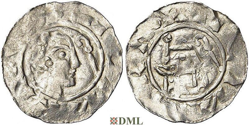 Денарий, Германия, Нижняя Лотарингия, Anonymous bishop, м.д. Utrecht, Ilisch 2000, 3.27