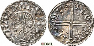 Денарий, Дания, Hardeknut (1035-1042), м.д. Lund, Hbg. 28