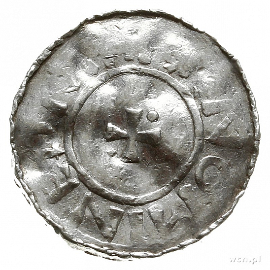 Денарий, Германия, Саксония, Bernhard I (973-1011), м.д. Bardowick, Dbg. 585