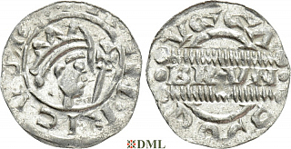Денарий, Германия, Нижняя Лотарингия, Bruno III (1050-1057), м.д. Dokkum, Ilisch 2000, 21.19