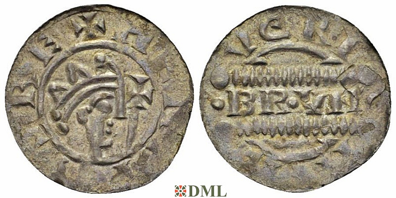 Денарий, Германия, Нижняя Лотарингия, Bruno III (1050-1057), м.д. Leeuwarden, Ilisch 2000, 21.14
