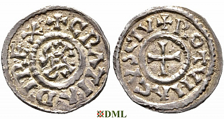 Обол, Каролинги, Charles le Chauve (840-877), м.д. Rouen, Depeyrot 880