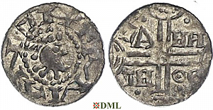 Денарий, Германия, Нижняя Лотарингия, Hermann (1020-1051), м.д. Emden, Dbg. 772/773