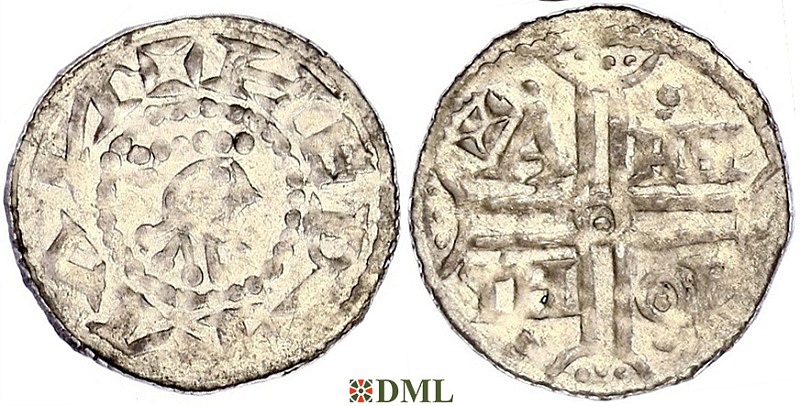 Денарий, Германия, Нижняя Лотарингия, Hermann (1020-1051), м.д. Emden, Dbg. 772/773