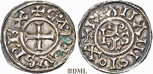 Денарий, Каролинги, Charles le Chauve (840-877)