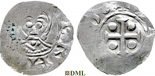 Денарий, Германия, Нижняя Лотарингия, Bernold (1046-1054), м.д. Deventer, Ilisch 2000, 1.13-1.15