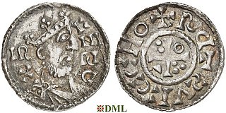 Денарий, Германия, Бавария, Heinrich II (1002-1024), м.д. Regensburg, монетарий ECCHO, Hahn 1976, 29b2