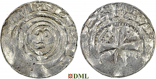 Денарий, Германия, Саксония, Anonymous bishop, м.д. Corvey, Dbg. 1310