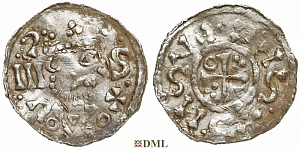 Денарий, Германия, Бавария, Heinrich II (1002-1024), м.д. Salzburg, Hahn 1976, 94A10