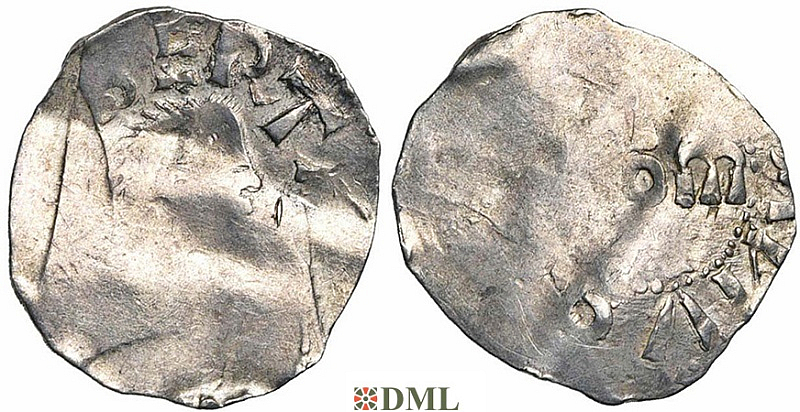 Денарий, Германия, Нижняя Лотарингия, Albert II (1031-1063), м.д. Namur, Ilisch 2014, 31.9.1