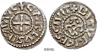 Денье, Каролинги, Charles le Chauve (840-877), м.д. Bourges, Depeyrot 198