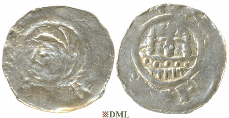 Денарий, Германия, Швабия, Anonymous bishop, м.д. Strassburg, Dbg. 715