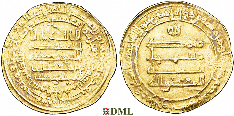 Динар, Аббасиды, халиф al-Muqtadir bi-llāh (908-929), м.д.-, 309 г.х.