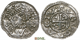 Денарий, Германия, Швабия, Heinrich II (1002-1024), м.д. Augsburg, Hahn 1976, 145