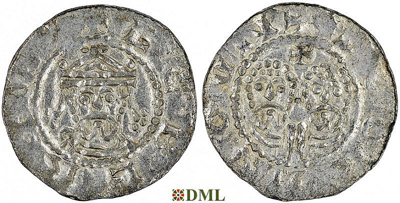 Денарий, Германия, Нижняя Лотарингия, Egbert II (1068-1090), м.д. Dokkum, Ilisch 2000, 22.5