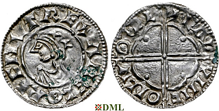  Денарий, Англия, Cnut (1016-1035), м.д. London, монетарий Eadwine, North 781