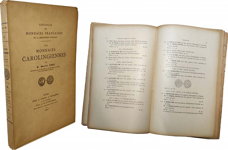 Prou M. Catalogue des monnaies carolingiennes de la Bibliothèque nationale, Paris, 1896
