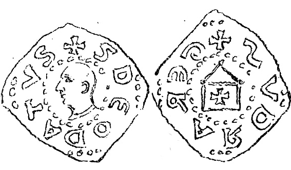 Денарий, Германия, Верхняя Лотарингия, Gerhard von Elsass (1048-1070), Dbg. 3