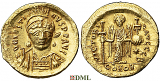Солид, Византия, Justin I (518-527), м.д. Constantinople