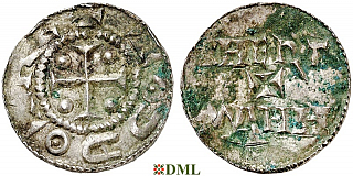 Денарий, Германия, Саксония, Otto III (983-1002), м.д. Dortmund, Dbg. 743