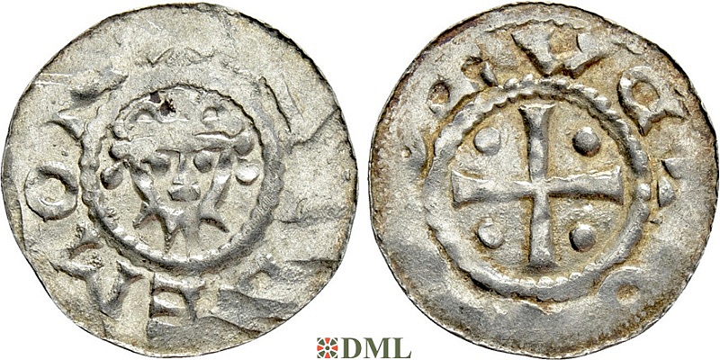 Денарий, Германия, Нижняя Лотарингия, Hermann (1059-1074), м.д. Jever, Dbg. 596