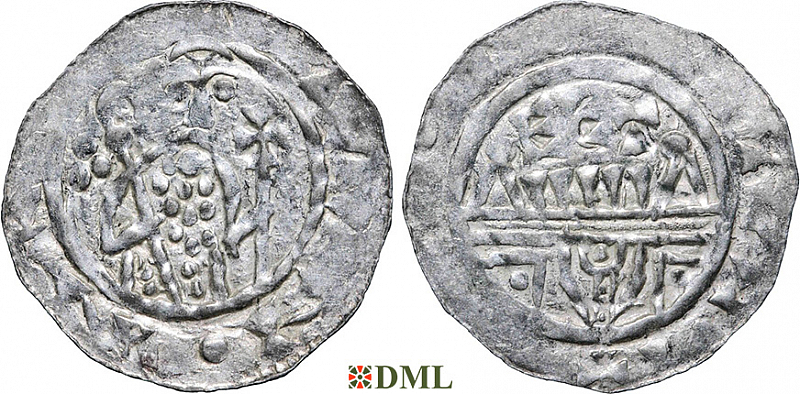 Денарий, Германия, Нижняя Лотарингия, Wilhelm de Ponte (1054-1076), м.д. Utrecht, Ilisch 2000, 10.10