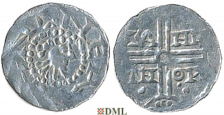 Денарий, Германия, Нижняя Лотарингия, Gf. Hermann (1020-1051), м.д. Emden