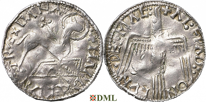 Денарий, Дания, Hardeknut (1035-1042), м.д. Lund, Hbg. 4