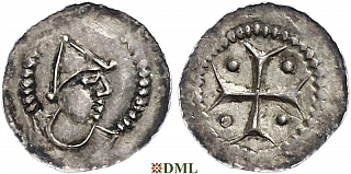 Денарий, Германия, Нижняя Лотарингия, Anonymous bishop, м.д. Vlaardingen, Ilisch 2000, 13.7