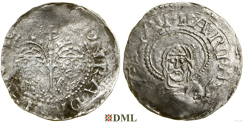 Денарий, Германия, Франкония, Heinrich III (1039-1056), м.д. Speyer, Dbg. 829