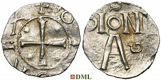 Денарий, Германия, Нижняя Лотарингия, Otto III (983-1002), м.д. Koln, Dbg. 331