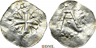 Денарий, Германия, Верхняя Лотарингия, Poppo (1016-1047), м.д. Trier, Dbg. 466