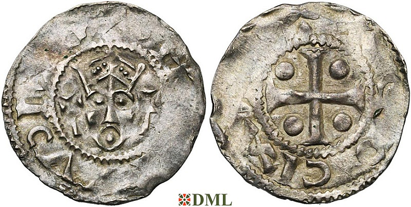Денарий, Германия, Нижняя Лотарингия, Hendrik III (1039-1056), м.д. Zaltbommel, Ilisch 2000, 4.2