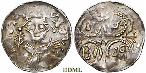 Денарий, Германия, Нижняя Лотарингия, Anonymous bishop, м.д. Maastricht, Ilisch 2014, 39.11