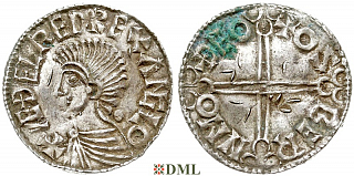 Денарий, Англия, Æthelred II (978-1016), м.д. Thetford, монетарий Osbern, North 774