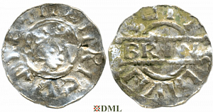 Денарий, Германия, Нижняя Лотарингия, Bruno III (1050-1057), м.д. Leeuwarden, Ilisch 2000, 21.14