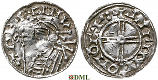 Денарий, Англия, Cnut (1016-1035), м.д. Oxford, монетарий Lifinc, North 790