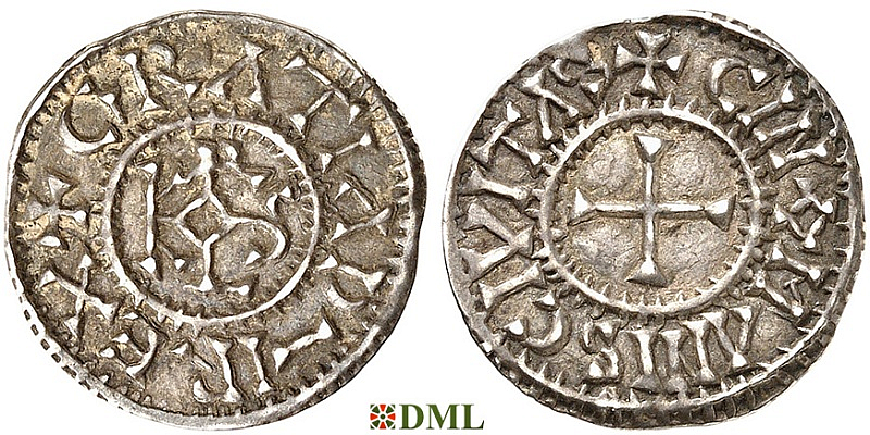 Денье, Каролинги, Charles le Chauve (840-877), м.д. Le Mans, Depeyrot 559