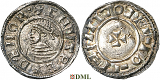 Денарий, Дания, Knut (1018-1035), м.д. Lund, Hbg. 1