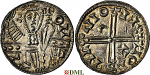 Денарий, Дания, Sven Estridsen (1047-1075), м.д. Lund, Hbg. 6