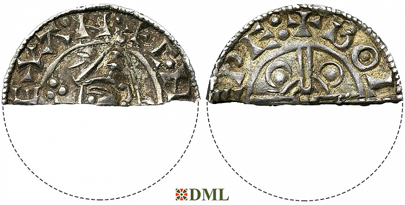 Денарий, Англия, Cnut  (1016-1035), м.д. Gloucester, монетарий Bolla, North 787