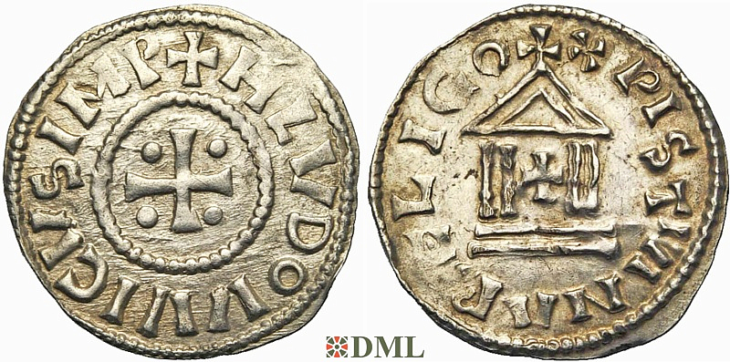 Денье, Каролинги, Louis le Pieux (814-840), Unknown mints, Depeyrot 1179