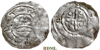 Денарий, Польша, Mieszko II (1013-1025)