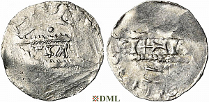 Денарий, Германия, Нижняя Лотарингия, Gf. Bruno III (1050-1057), Frisian imitations