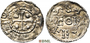 Денарий, Германия, Нижняя Лотарингия, Anonymous bishop, м.д. регион Meuse