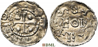 Денарий, Германия, Нижняя Лотарингия, Anonymous bishop, м.д. регион Meuse