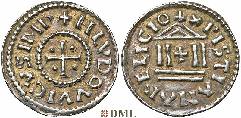 Денье, Каролинги, Louis le Pieux (814-840), Unknown mints, Depeyrot 1179