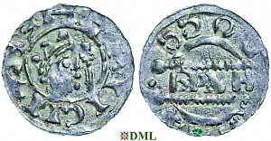 Денарий, Германия, Нижняя Лотарингия, Bruno III (1050-1057), м.д. Dokkum, Ilisch 2000, 21.19