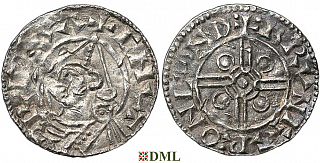 Денарий, Англия, Cnut (1016-1035), м.д. London, монетарий Brungar, North 787